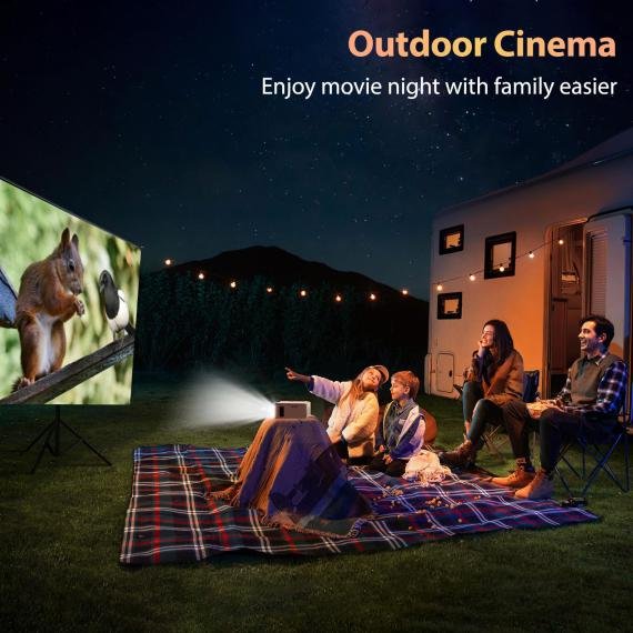 Outdoor Fun and Camping with a Portable Projector