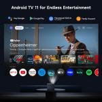 Netflix Certified WANBO DaVinci 1 Pro Projector Android 11 600ANSI 1080P