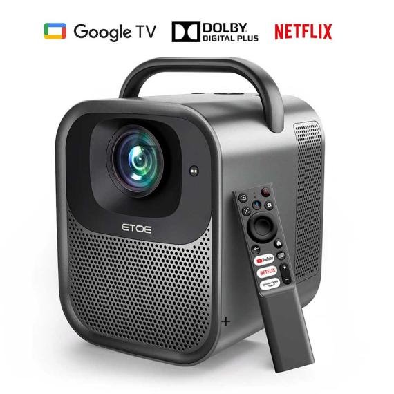 Netflix Google TV Certified ETOE Seal Pro 1080 Projector Dolby Audio 20W Sound | Poland